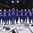 PARIS, FRANCE - MAY 7: Players from team France sing during their national anthem following a 5-1 win against Finland during preliminary round action at the 2017 IIHF Ice Hockey World Championship. (Photo by Matt Zambonin/HHOF-IIHF Images)